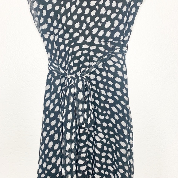 MSK | Black White Print Dress Size 8 - Picture 3 of 8